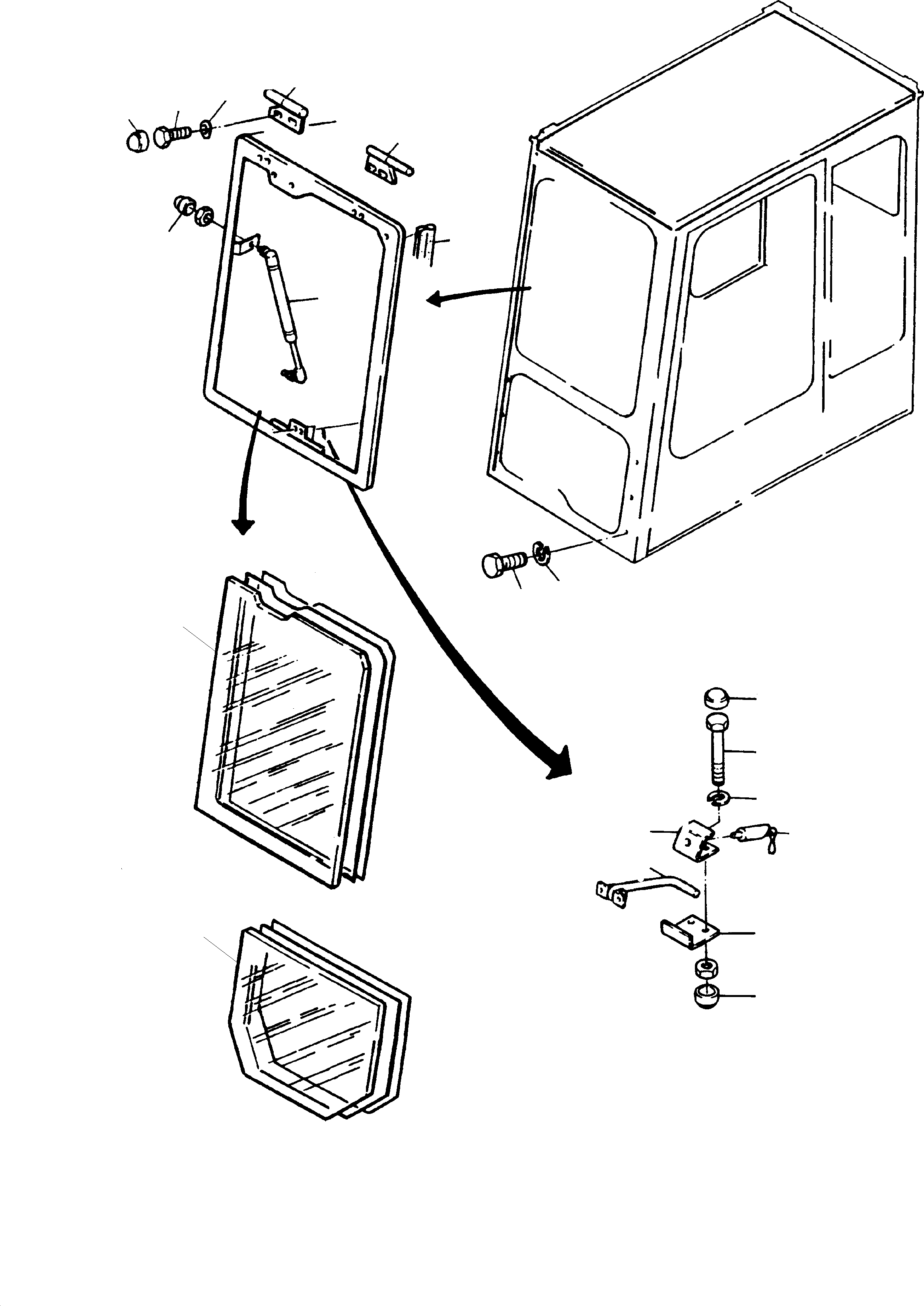 Excavators Mining Komatsu / H95 S/N 86052(g86052) / Glazing(090-2912 : 090-2912)