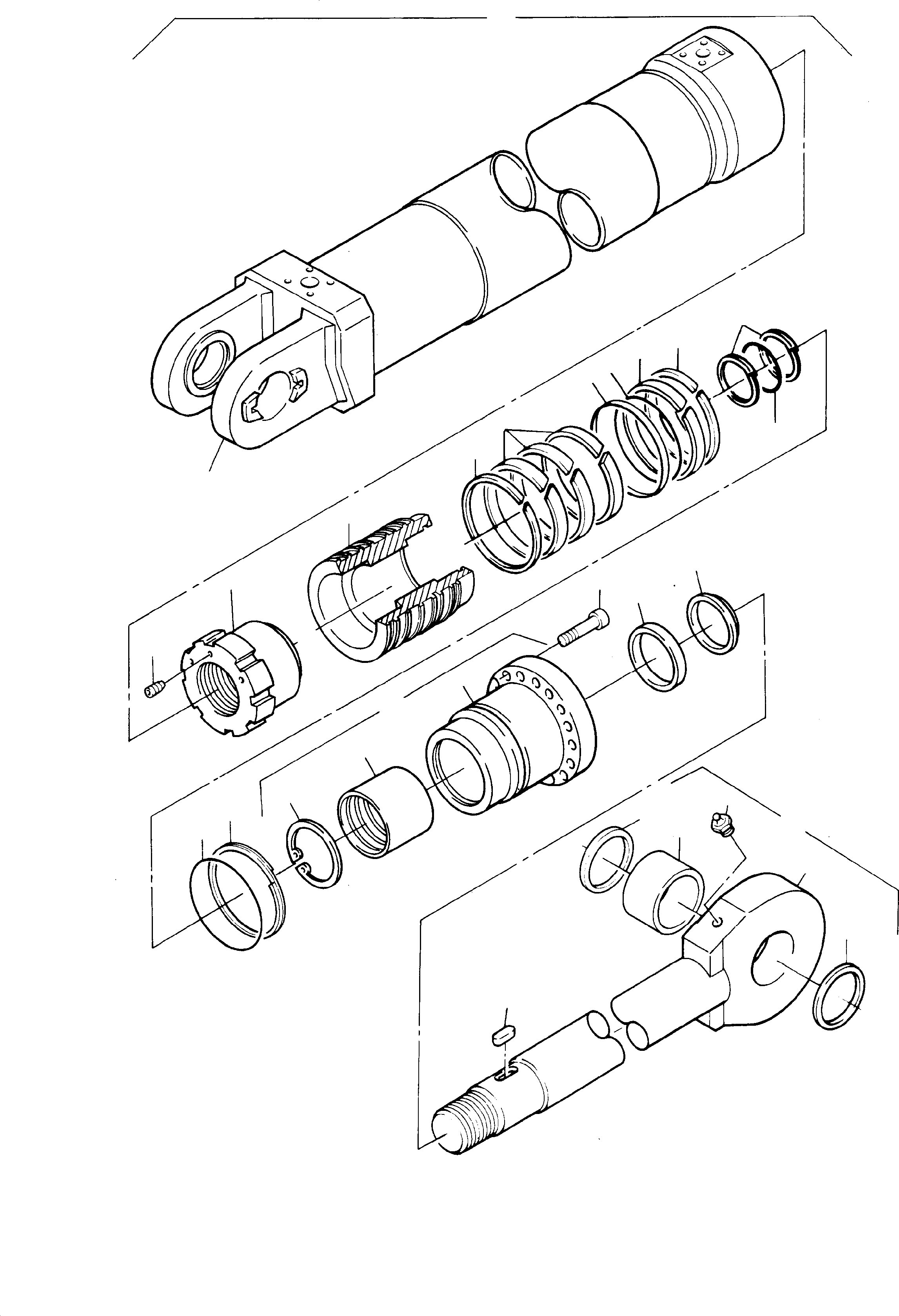 Excavators Mining Komatsu / H95 S/N 86052(g86052) / Hydr.-Cylinder(086-4276a : 086-4276a)