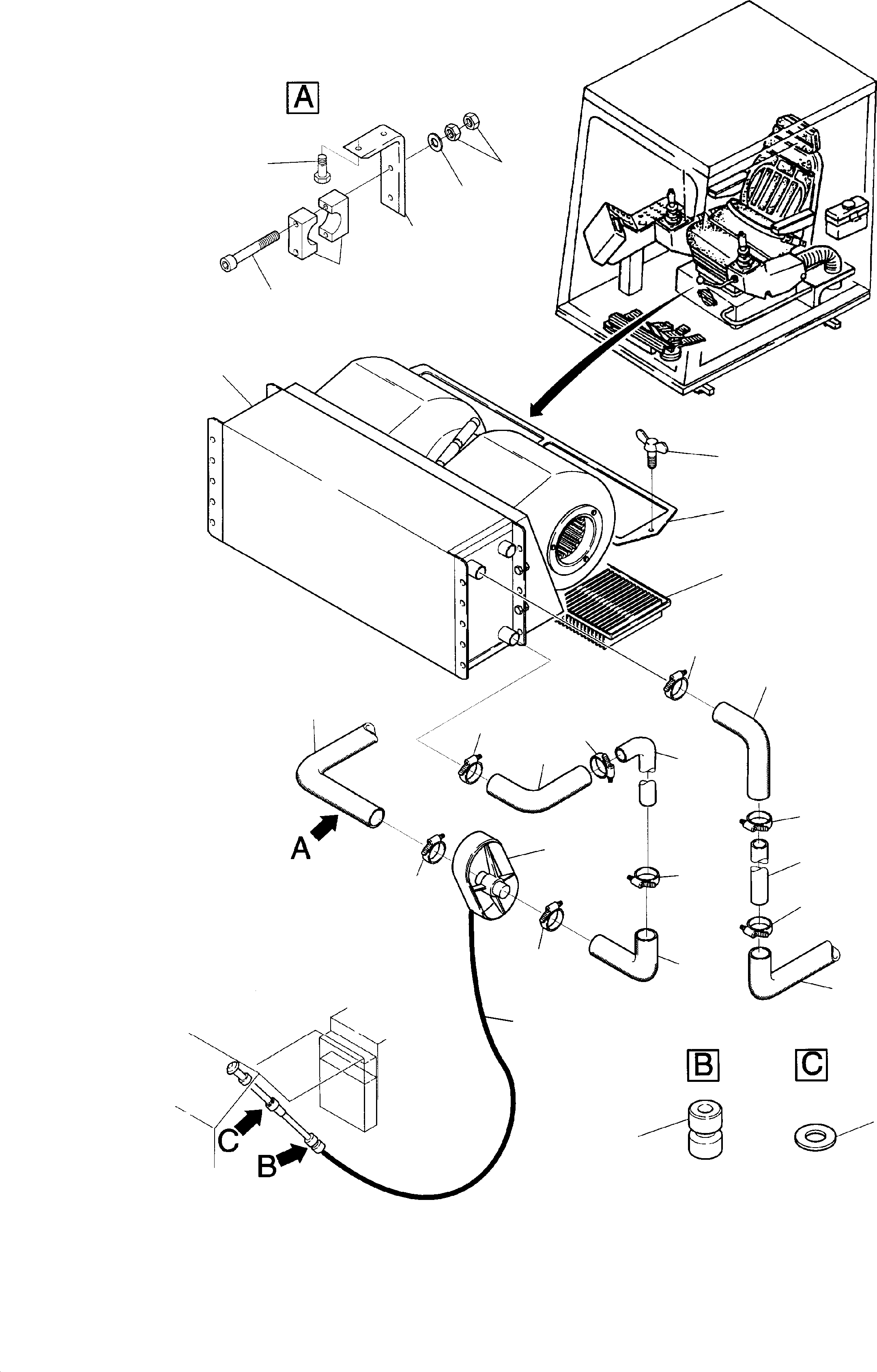 Excavators Mining Komatsu / H95 S/N 86052(g86052) / Coolant Heater, Mounting(086-1960 : 086-1960)