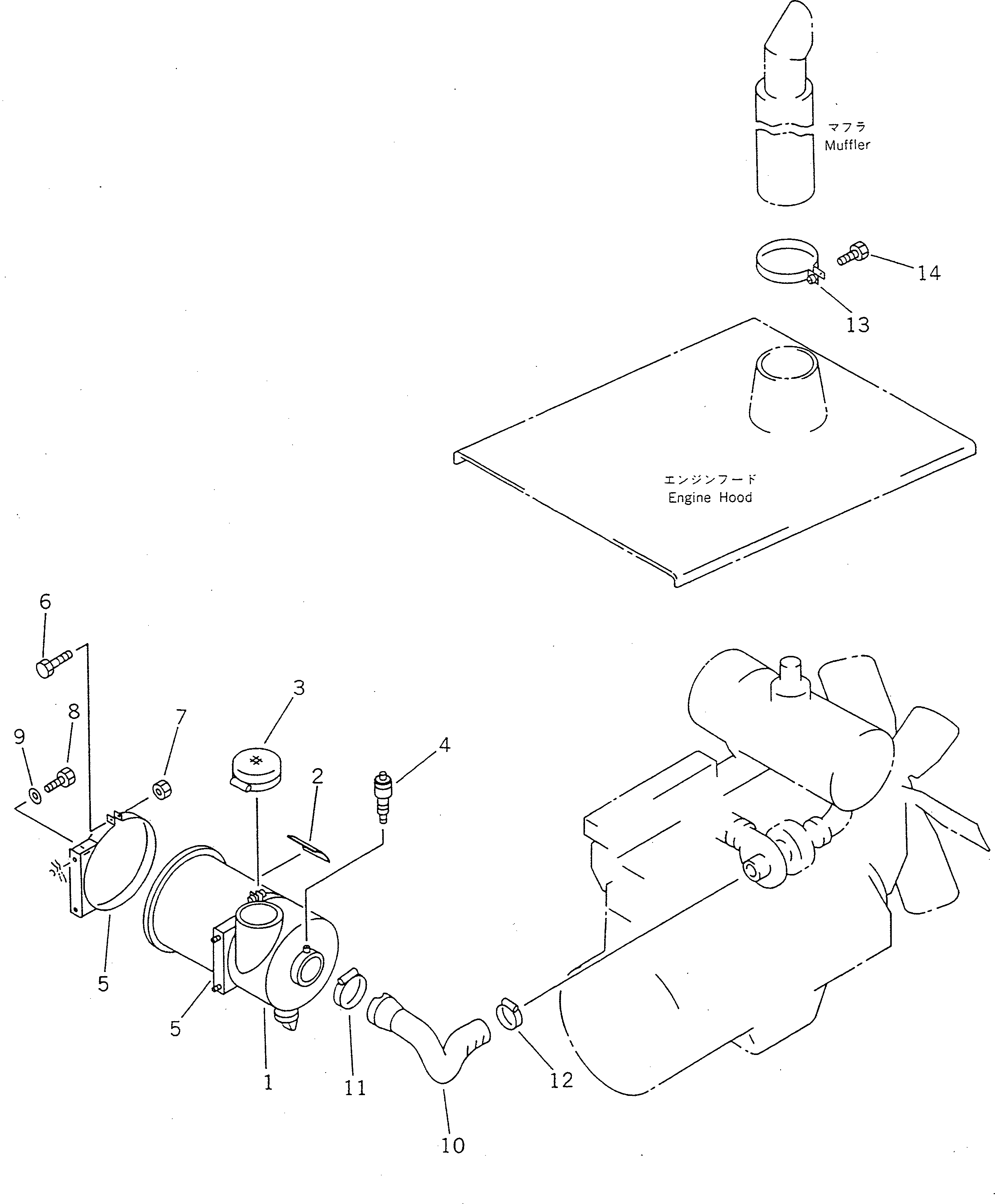 Road Cutters Komatsu / GC380F-1 S/N 10001-UP(gc380f0r) / ENGINE RELATED PARTS(030020 : 1011)