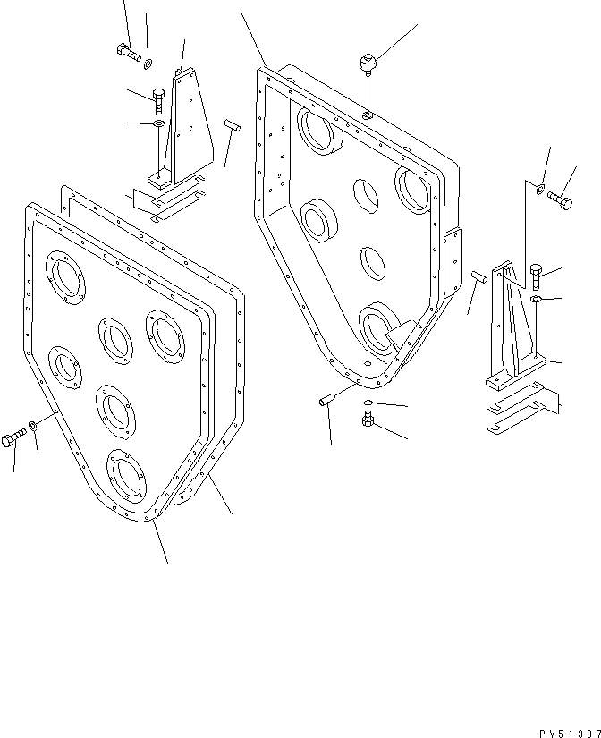 Road Cutters Komatsu / GC380F-1 S/N 10001-UP(gc380f0r) / POWER TAKE OFF (1/4)(060040 : 2201)