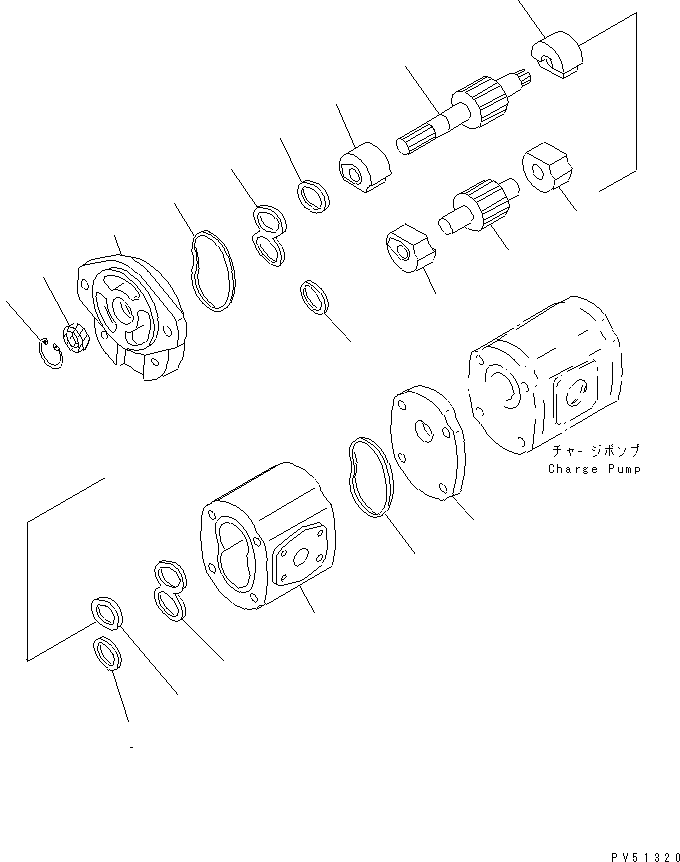 Road Cutters Komatsu / GC380F-1 S/N 10001-UP(gc380f0r) / HYDRAULIC PUMP (1/2)(060120 : 2501)