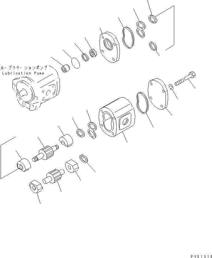 Road Cutters Komatsu / GC380F-1 S/N 10001-UP(gc380f0r) / HYDRAULIC PUMP (2/2)(060130 : 2503)