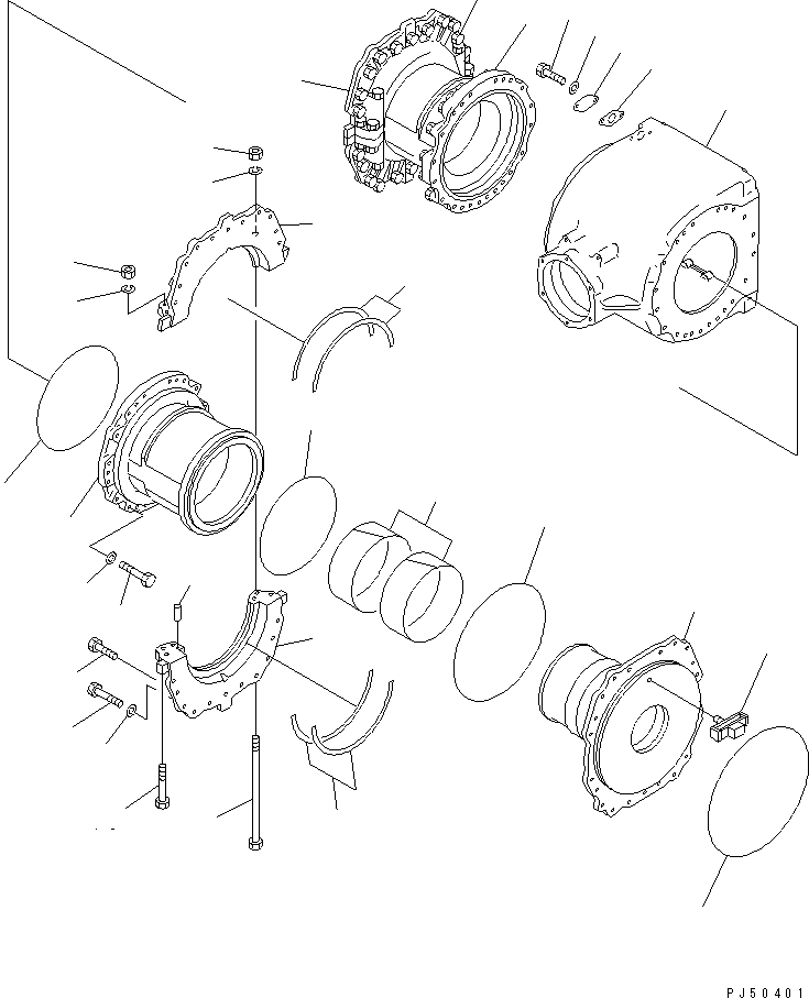 Road Cutters Komatsu / GC380F-1 S/N 10001-UP(gc380f0r) / FINAL DRIVE (1/4)(#10001-10024)(060180 : 2601)