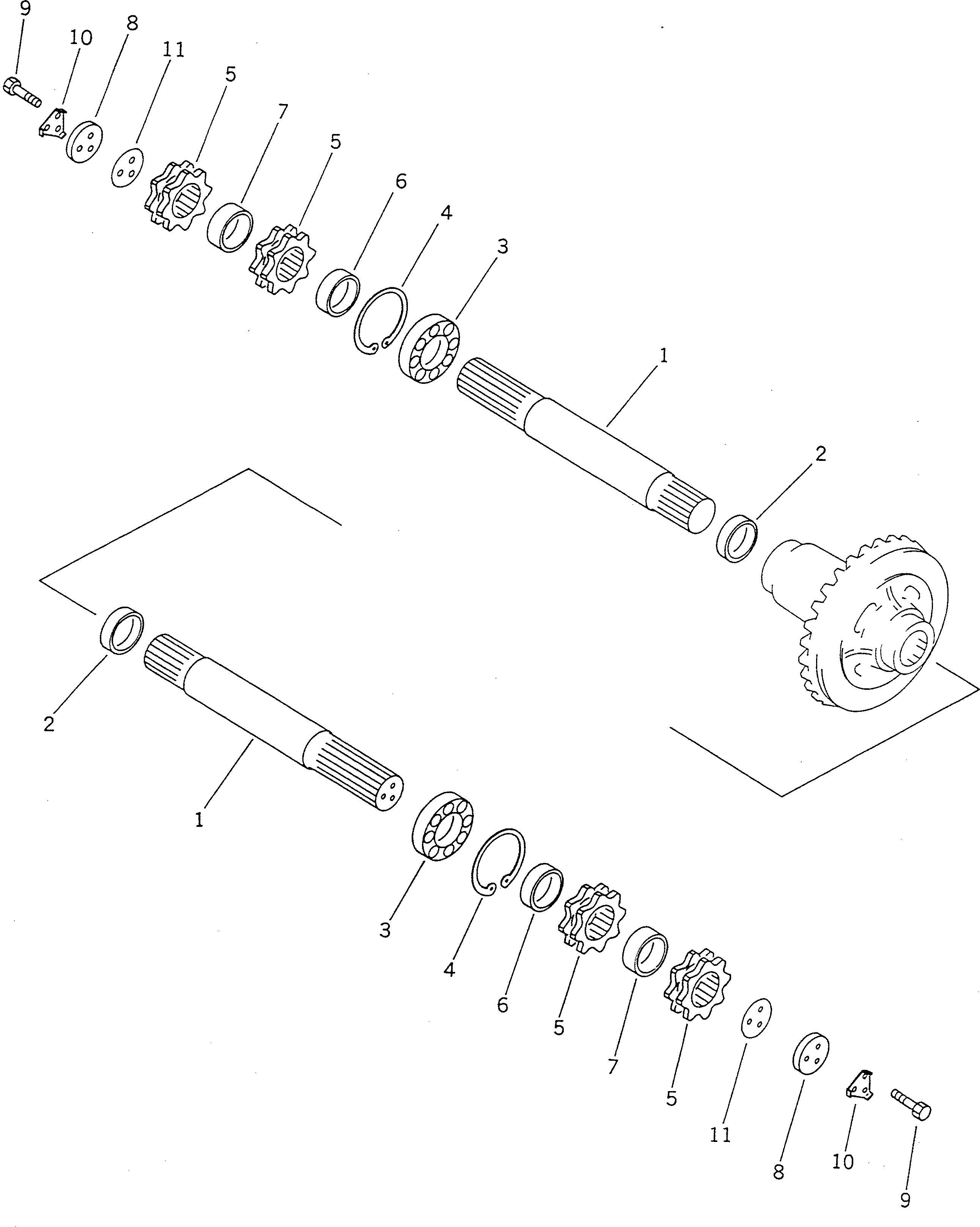 Road Cutters Komatsu / GC380F-1 S/N 10001-UP(gc380f0r) / FINAL DRIVE (4/4)(060220 : 2607)