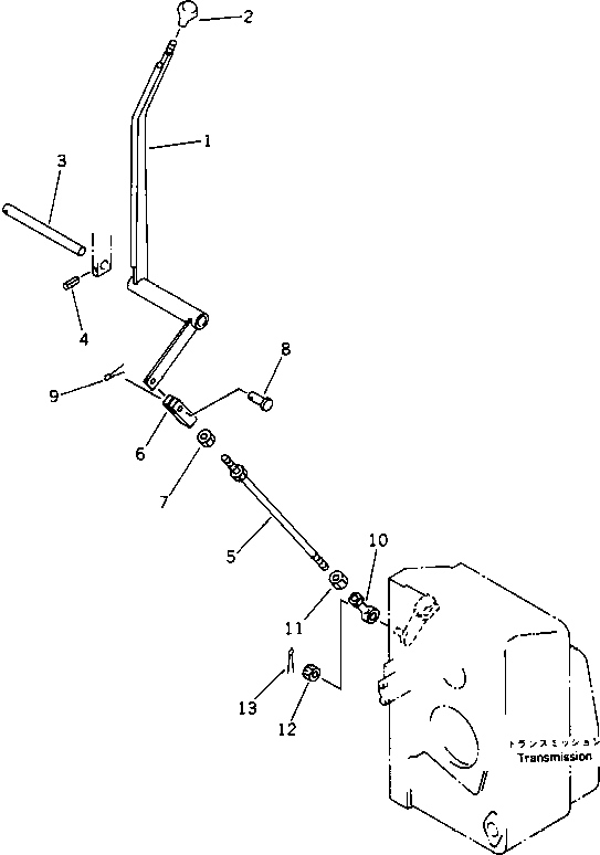 Road Cutters Komatsu / GC380F-1 S/N 10001-UP(gc380f0r) / TRANSMISSION CONTROL LEVER(120040 : 4201)