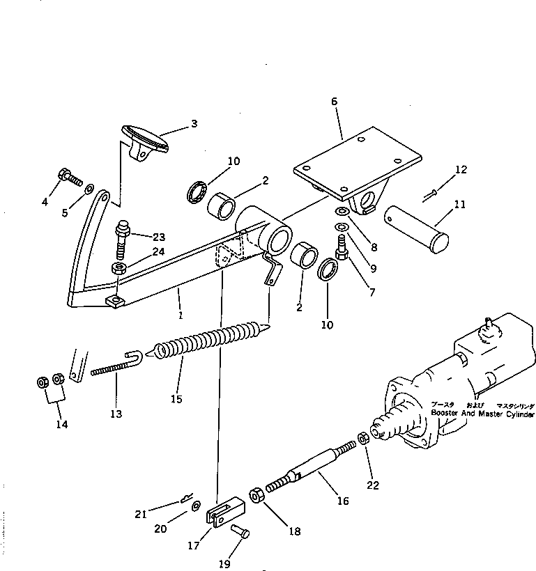 Road Cutters Komatsu / GC380F-1 S/N 10001-UP(gc380f0r) / BRAKE PEDAL(120140 : 4601)