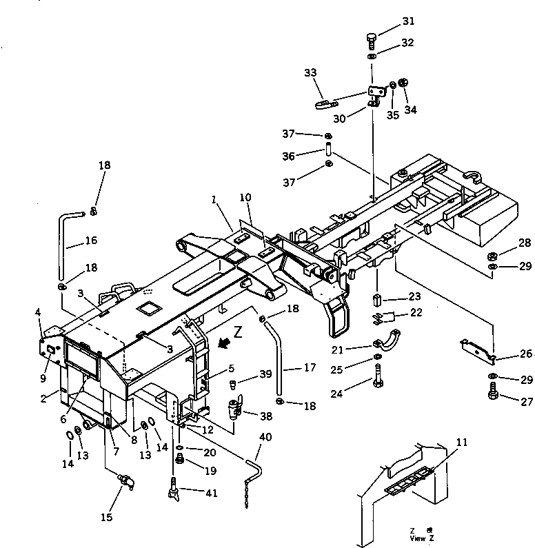 Road Cutters Komatsu / GC380F-1 S/N 10001-UP(gc380f0r) / MAIN FRAME(#10026-)(150020 : 5003A)