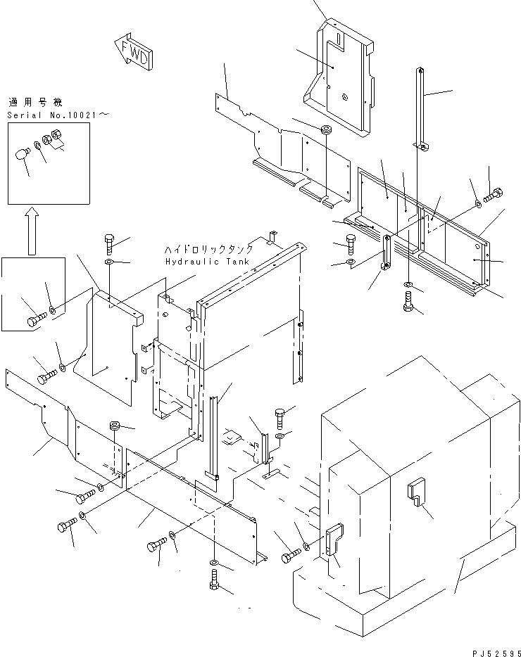 Road Cutters Komatsu / GC380F-1 S/N 10001-UP(gc380f0r) / SIDE COVER(#10006-)(150090 : 5031A)