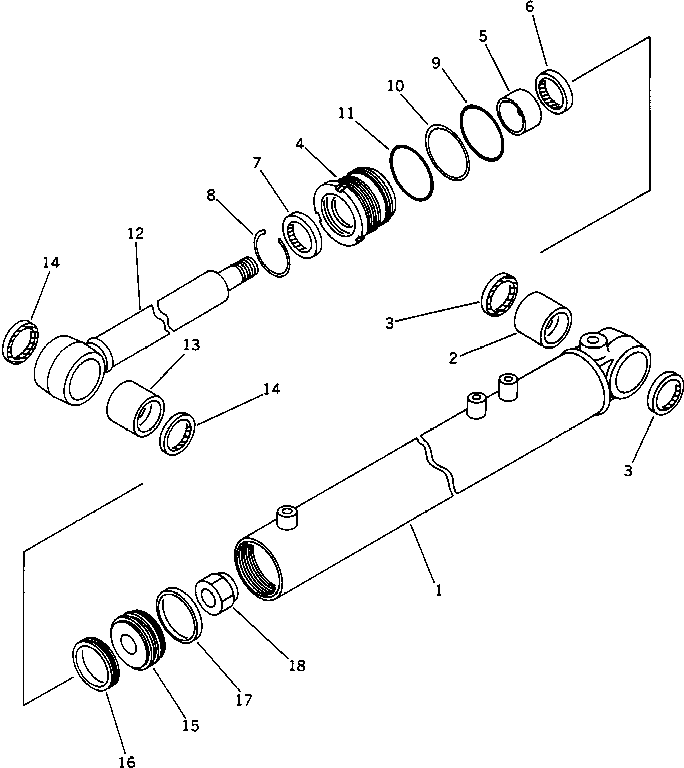 Road Cutters Komatsu / GC380F-1 S/N 10001-UP(gc380f0r) / FEEDER 1ST FOLD CYLINDER(180100 : 6413)