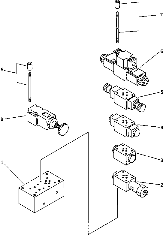 Road Cutters Komatsu / GC380F-1 S/N 10001-UP(gc380f0r) / CONTROL VALVE (FOR GATE CYLINDER)(180190 : 6508)