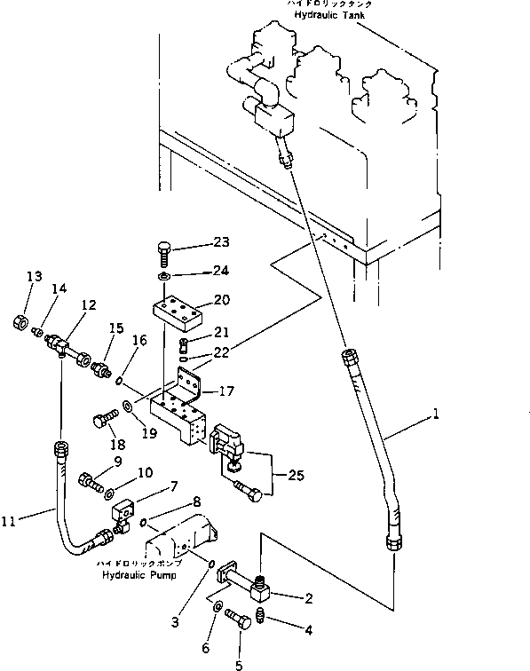 Road Cutters Komatsu / GC380F-1 S/N 10001-UP(gc380f0r) / HYDRAULIC PIPING (ROTOR REVOLUTION) (8/10)(180500 : 6771)