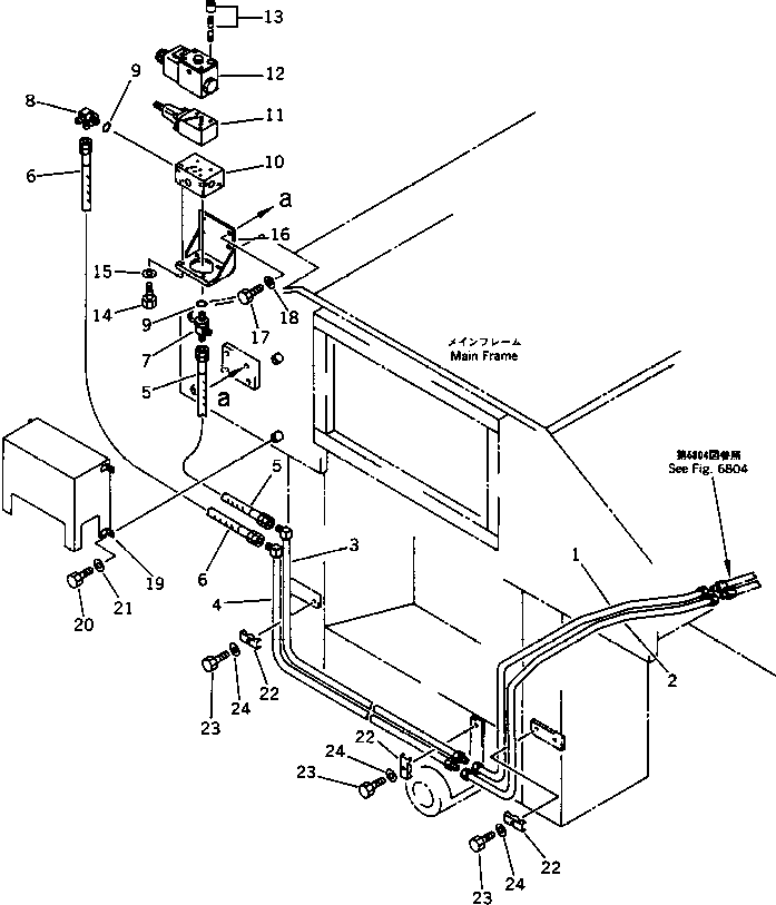 Road Cutters Komatsu / GC380F-1 S/N 10001-UP(gc380f0r) / HYDRAULIC PIPING (FEEDER REVOLUTION) (4/10)(180570 : 6811)