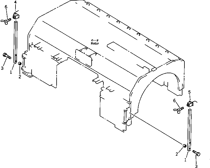 Road Cutters Komatsu / GC380F-1 S/N 10001-UP(gc380f0r) / ROTOR (5/5)(210050 : 7007)