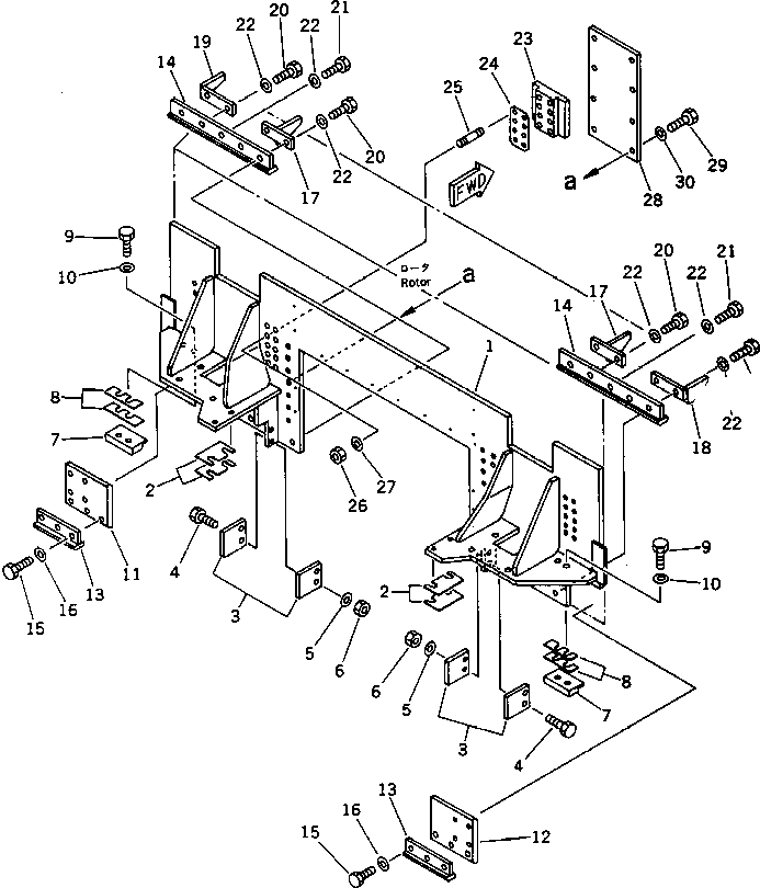 Road Cutters Komatsu / GC380F-1 S/N 10001-UP(gc380f0r) / ROTOR GATE (2/3)(#10001-10025)(210220 : 7028)
