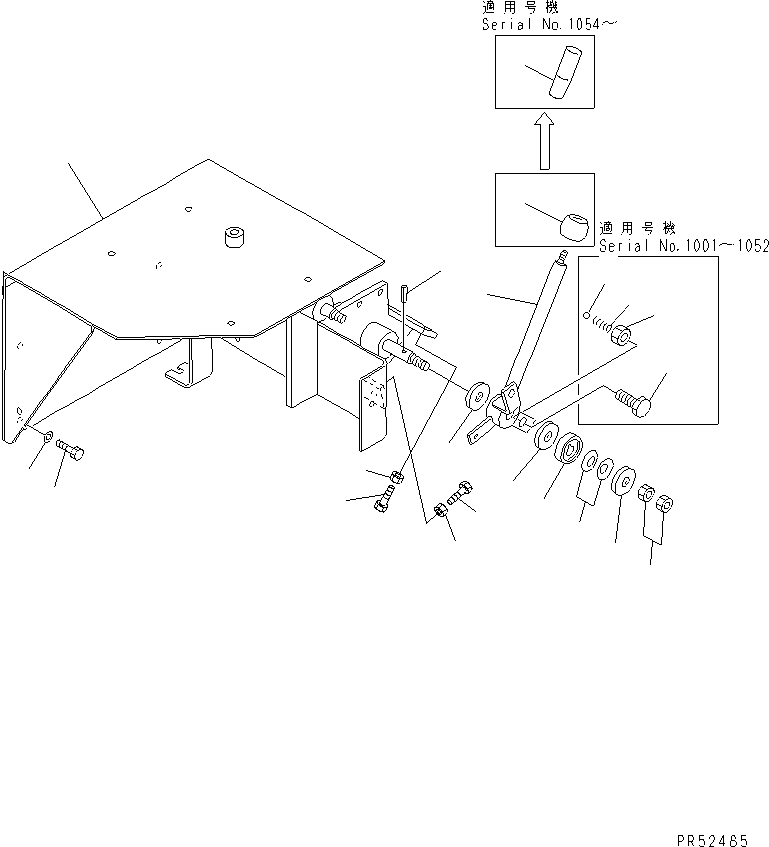Other Komatsu / GC50-1 S/N 1001-UP(gc50-1c) / TRAVEL CONTROL LEVER(120030 : 4501)