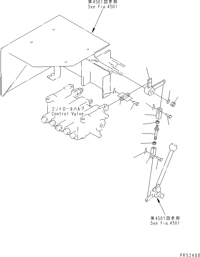 Other Komatsu / GC50-1 S/N 1001-UP(gc50-1c) / TRAVEL CONTROL LINKAGE(120040 : 4503)