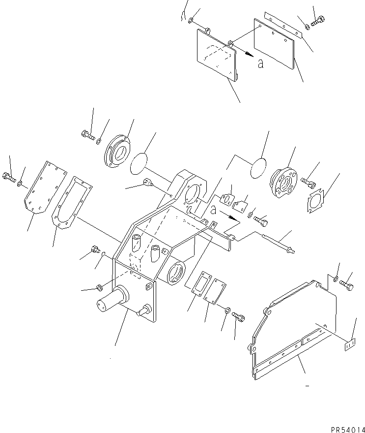Other Komatsu / GC50-1 S/N 1001-UP(gc50-1c) / ROTOR COVER (1/2)(#1026-)(210070 : 7021A)