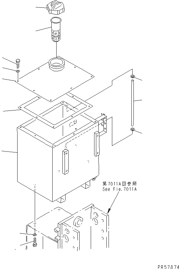Other Komatsu / GC50-1 S/N 1001-UP(gc50-1c) / SPLINKLING WATER TANK(#1101-)(210150 : 7101B)