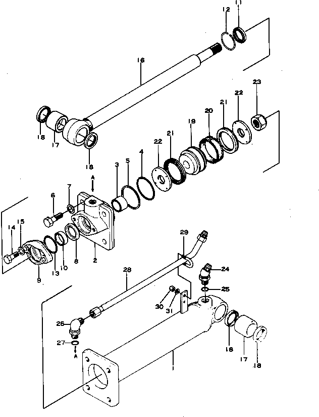 Graders Komatsu / GD22H-1 S/N 1003-UP(gd22h-1r) / SCARIFIER CYLINDER(180060 : 806)