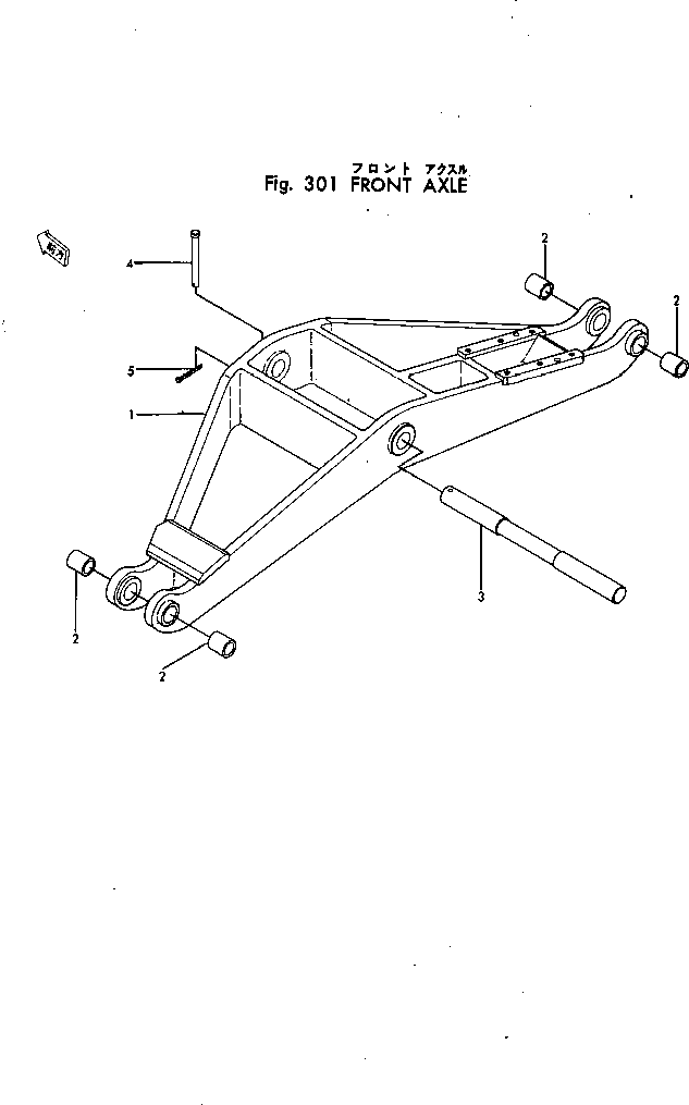 Graders Komatsu / GD30-4 S/N 185-UP(gd30-4c) / FRONT AXLE(090010 : 301)