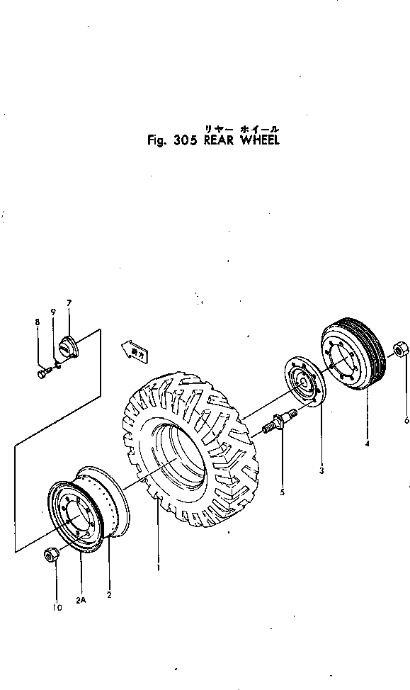 Graders Komatsu / GD30-4 S/N 185-UP(gd30-4c) / REAR WHEEL(090050 : 305)