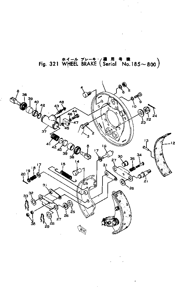 Graders Komatsu / GD30-4 S/N 185-UP(gd30-4r) / WHEEL BRAKE(#185-800)(090130 : 321)