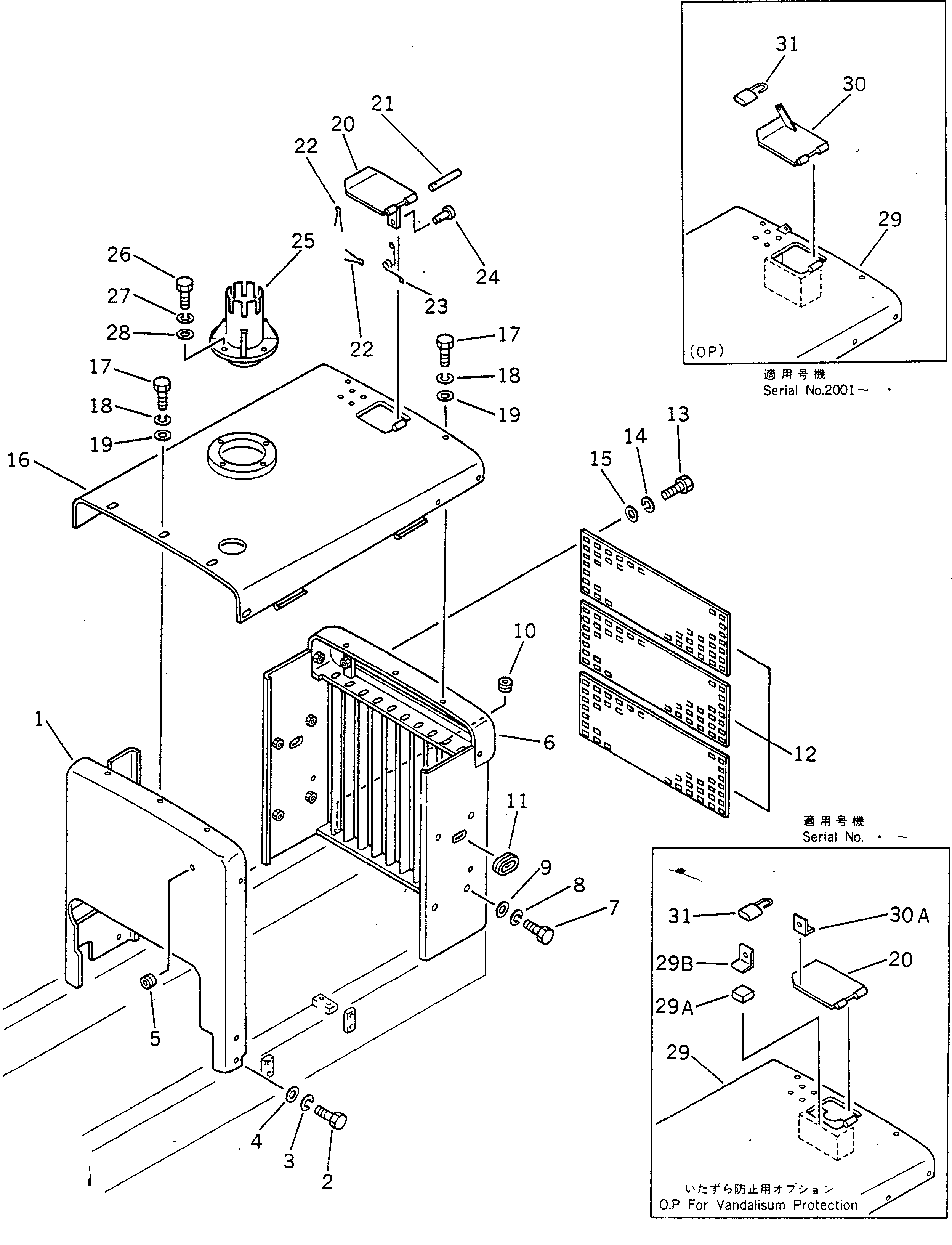 Graders Komatsu / GD300A-1 S/N 2001-UP(gd300a-c) / ENGINE HOOD(150020 : 511)