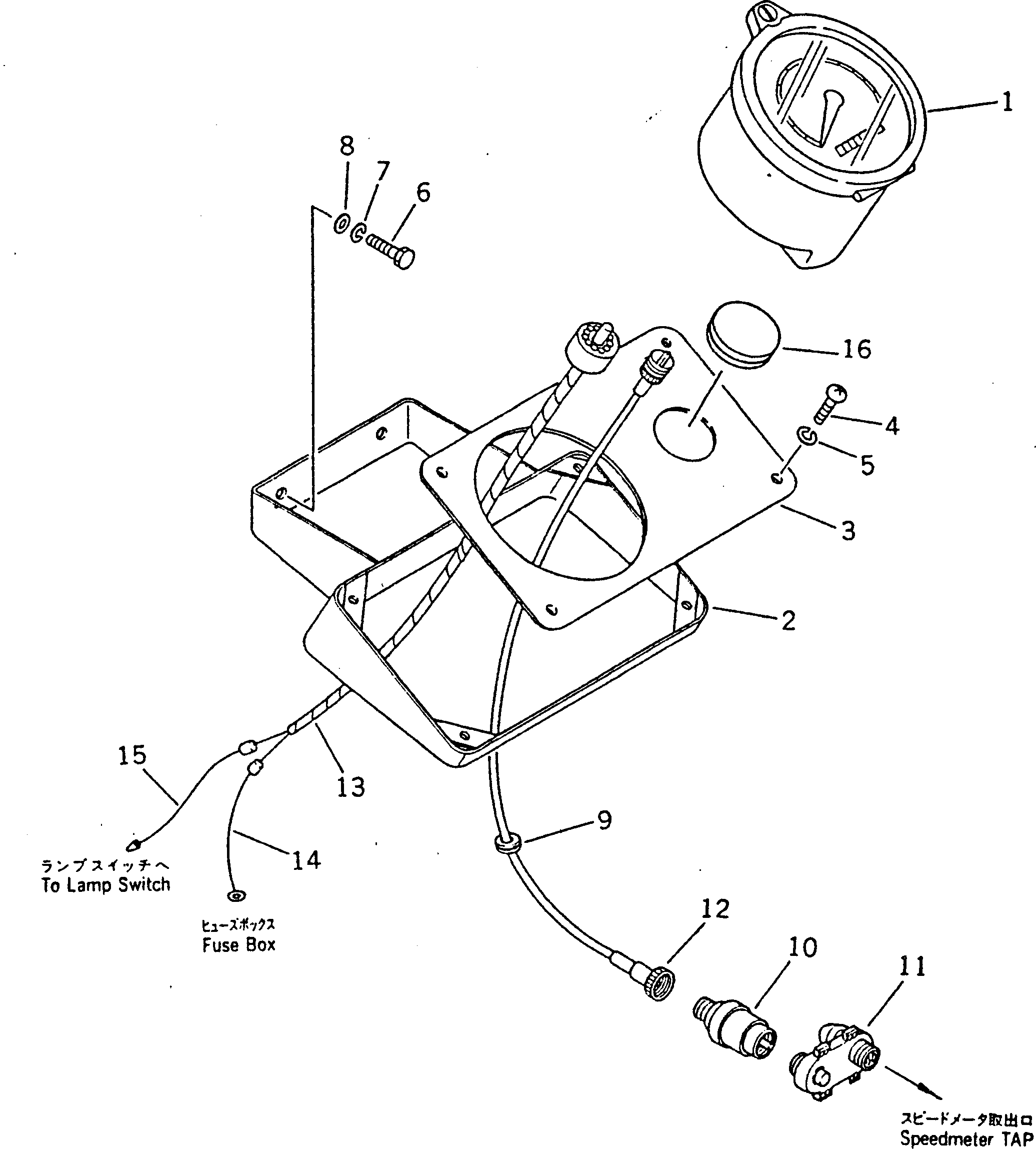 Graders Komatsu / GD300A-1 S/N 2001-UP(gd300a-c) / TACHOGRAPH(240020 : 811)