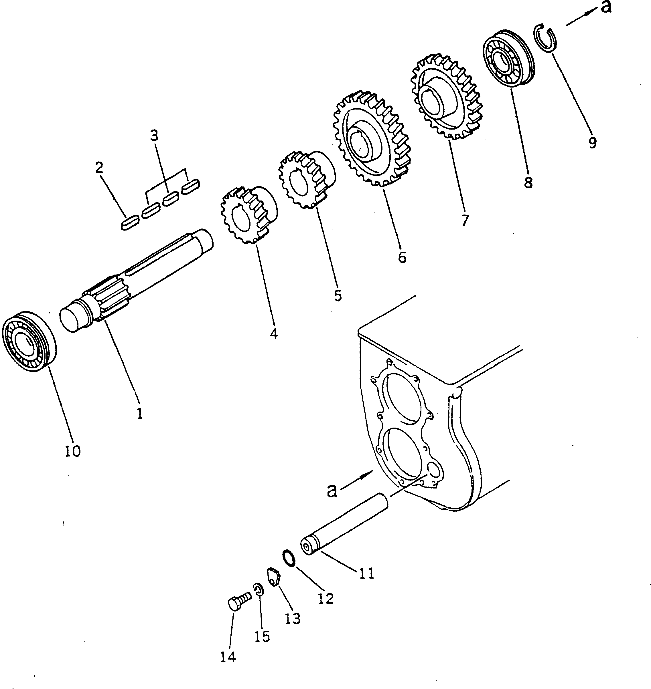 Graders Komatsu / GD300A-1 S/N 2001-UP(gd300a-r) / MAIN TRANSMISSION (3/4) (FOR JAPAN)(060040 : 233)