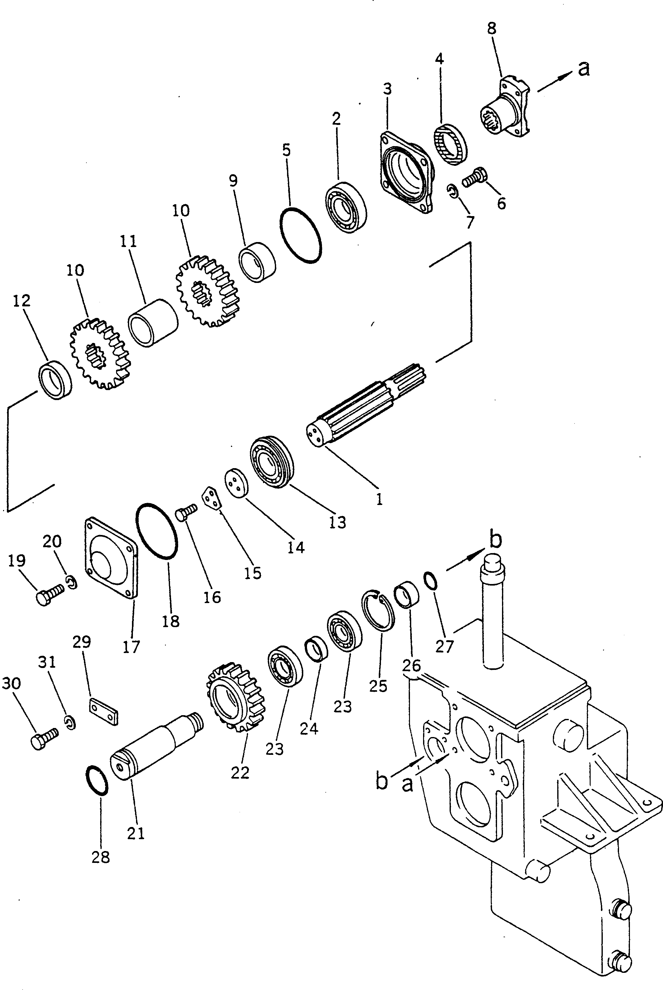 Graders Komatsu / GD300A-1 S/N 2001-UP(gd300a-r) / DIRECTIONAL TRANSMISSION (2/4)(060070 : 242)