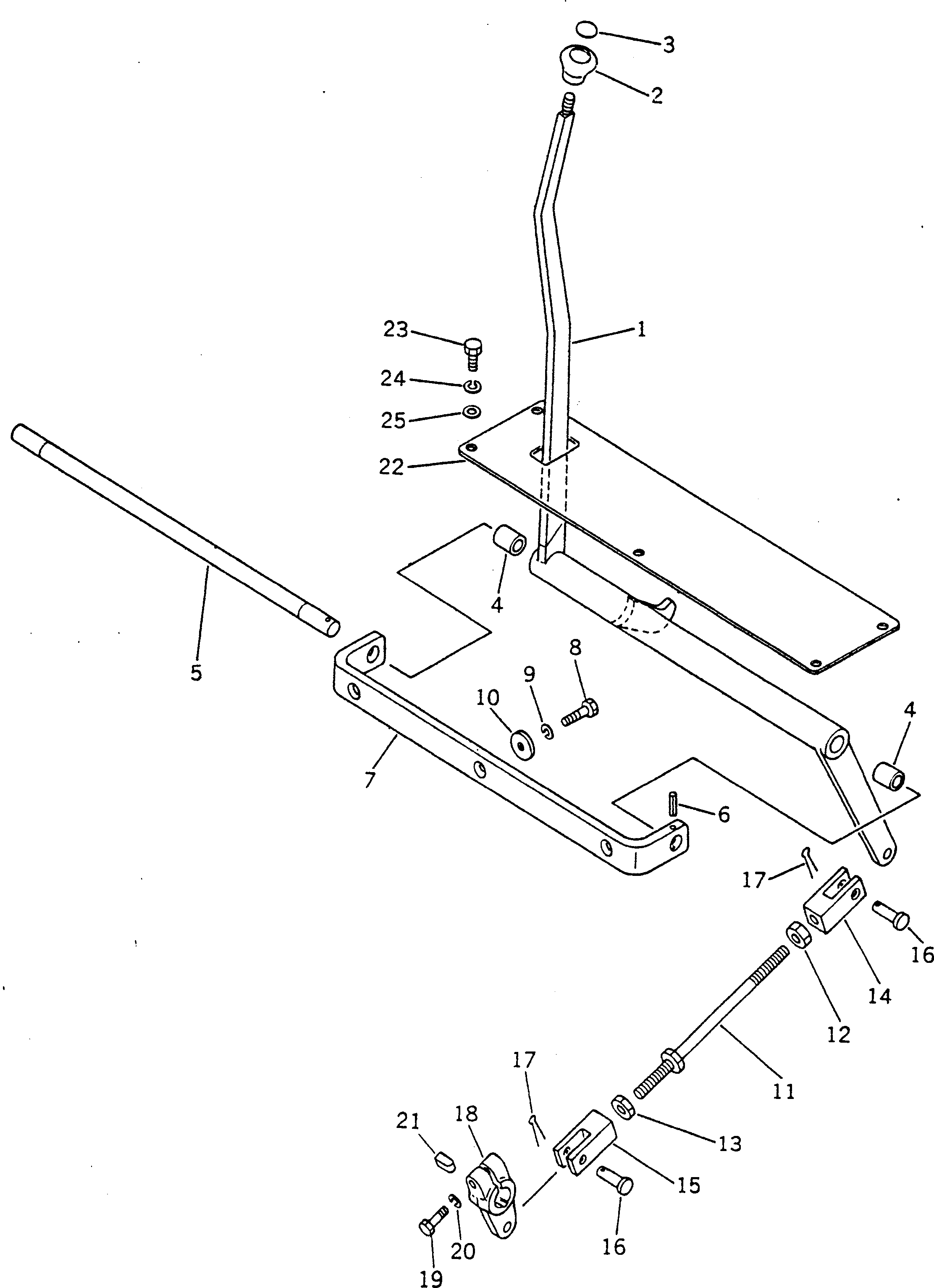 Graders Komatsu / GD300A-1 S/N 2001-UP(gd300a-r) / DIRECTIONAL LEVER(060120 : 247)