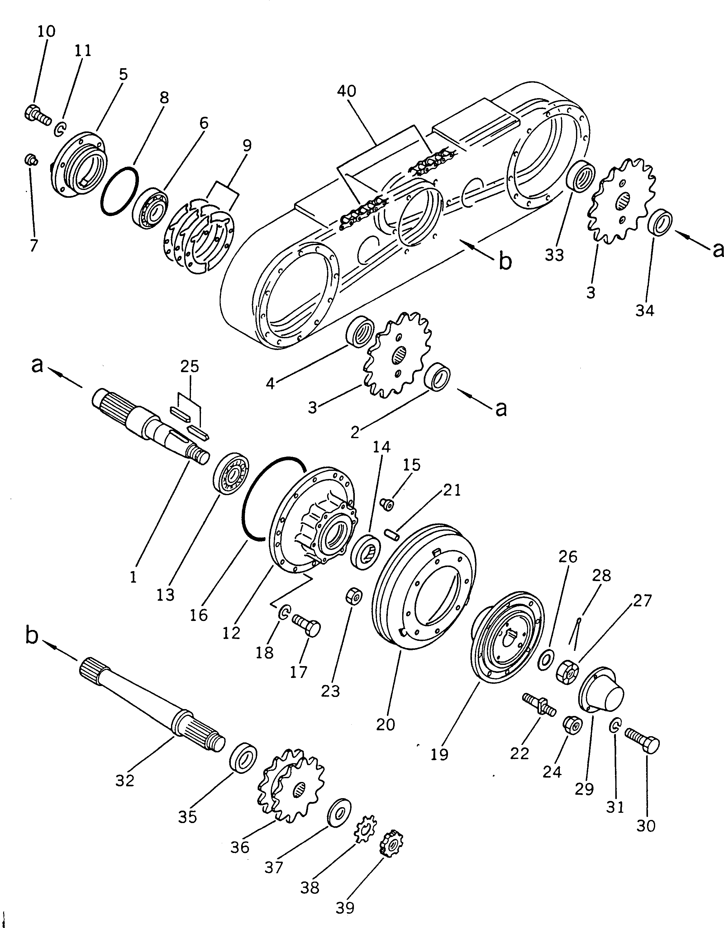 Graders Komatsu / GD300A-1 S/N 2001-UP(gd300a-r) / TANDEM DRIVE GEAR(090060 : 322)