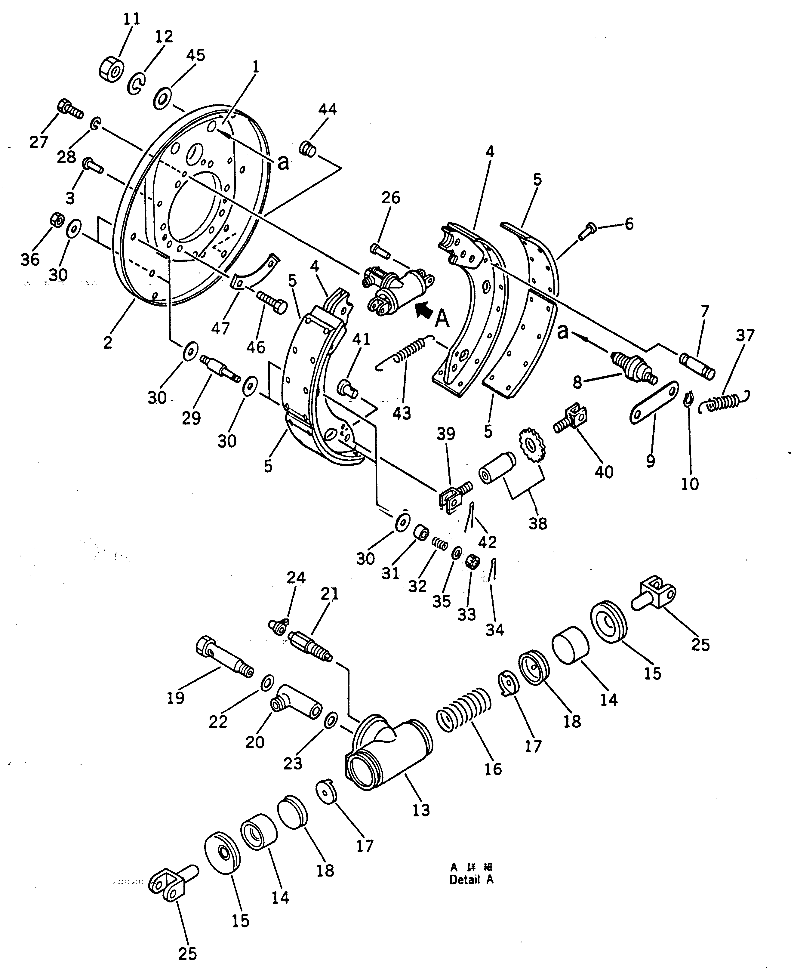 Graders Komatsu / GD300A-1 S/N 2001-UP(gd300a-r) / WHEEL BRAKE(090100 : 341)