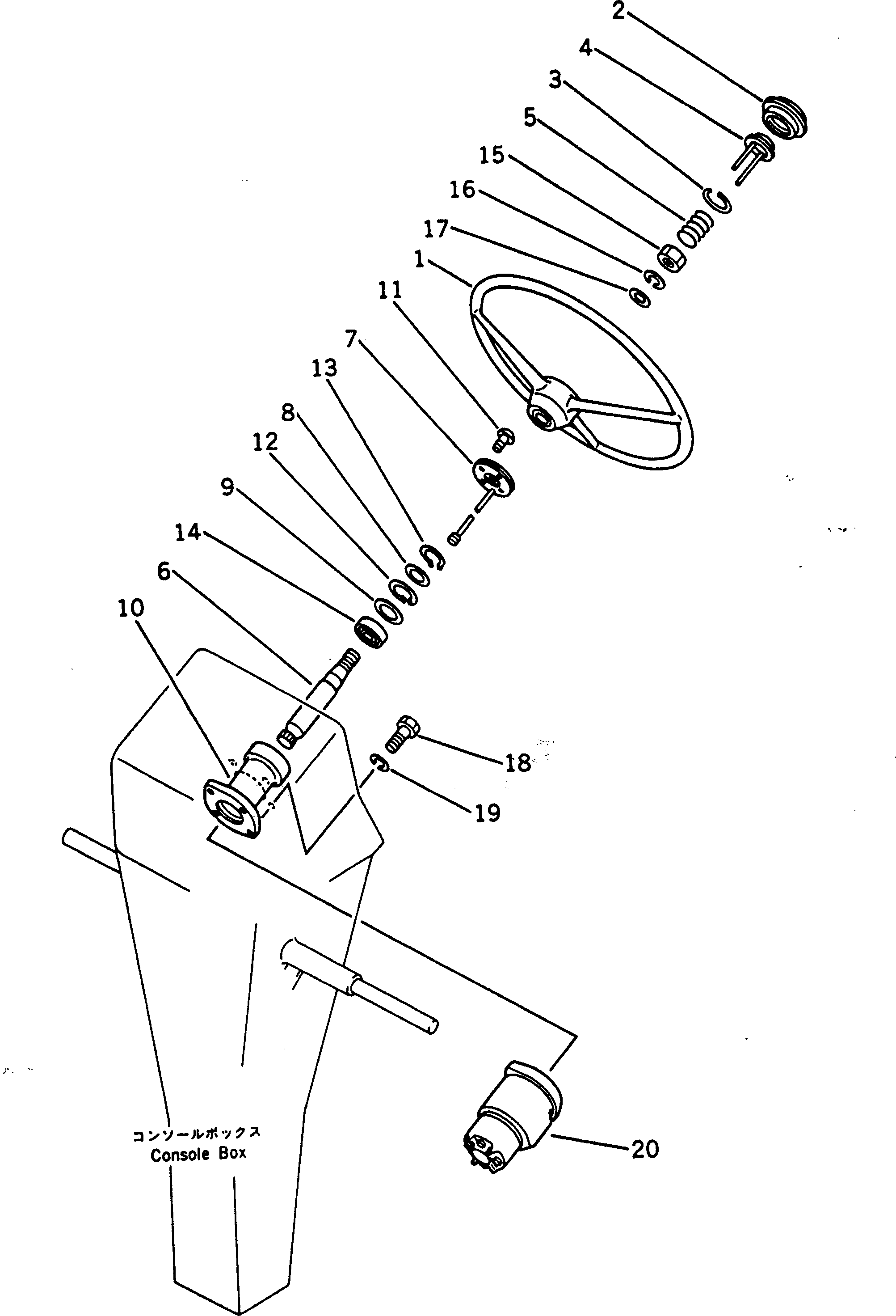 Graders Komatsu / GD300A-1 S/N 2001-UP(gd300a-r) / STEERING WHEEL(120040 : 411)