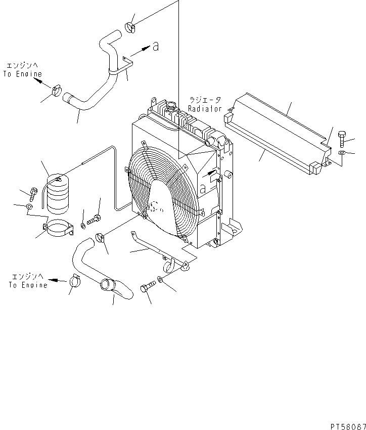Graders Komatsu / GD305A-3 S/N 8001-UP(gd305a1r) / RADIATOR PIPING(030100 : 1211)
