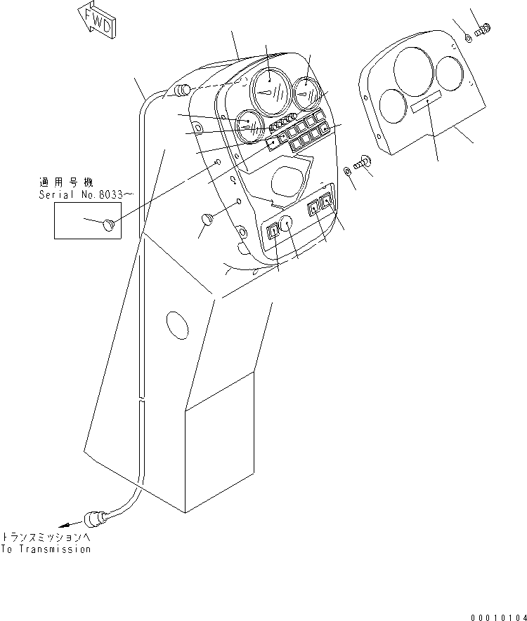 Graders Komatsu / GD305A-3 S/N 8001-UP(gd305a1r) / MONITOR PANEL(030140 : 1451)