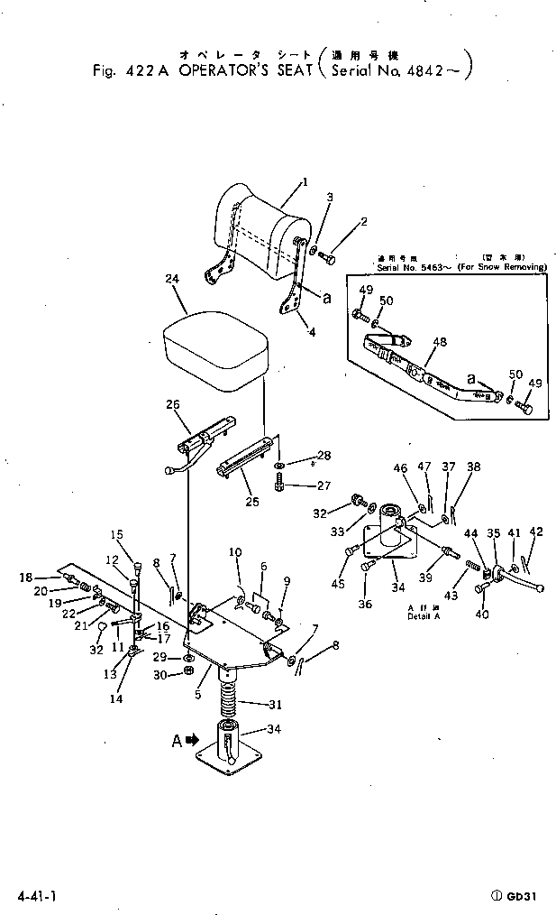 Graders Komatsu / GD31RC-3A S/N 4001-UP(gd31rc-c) / OPERATOR