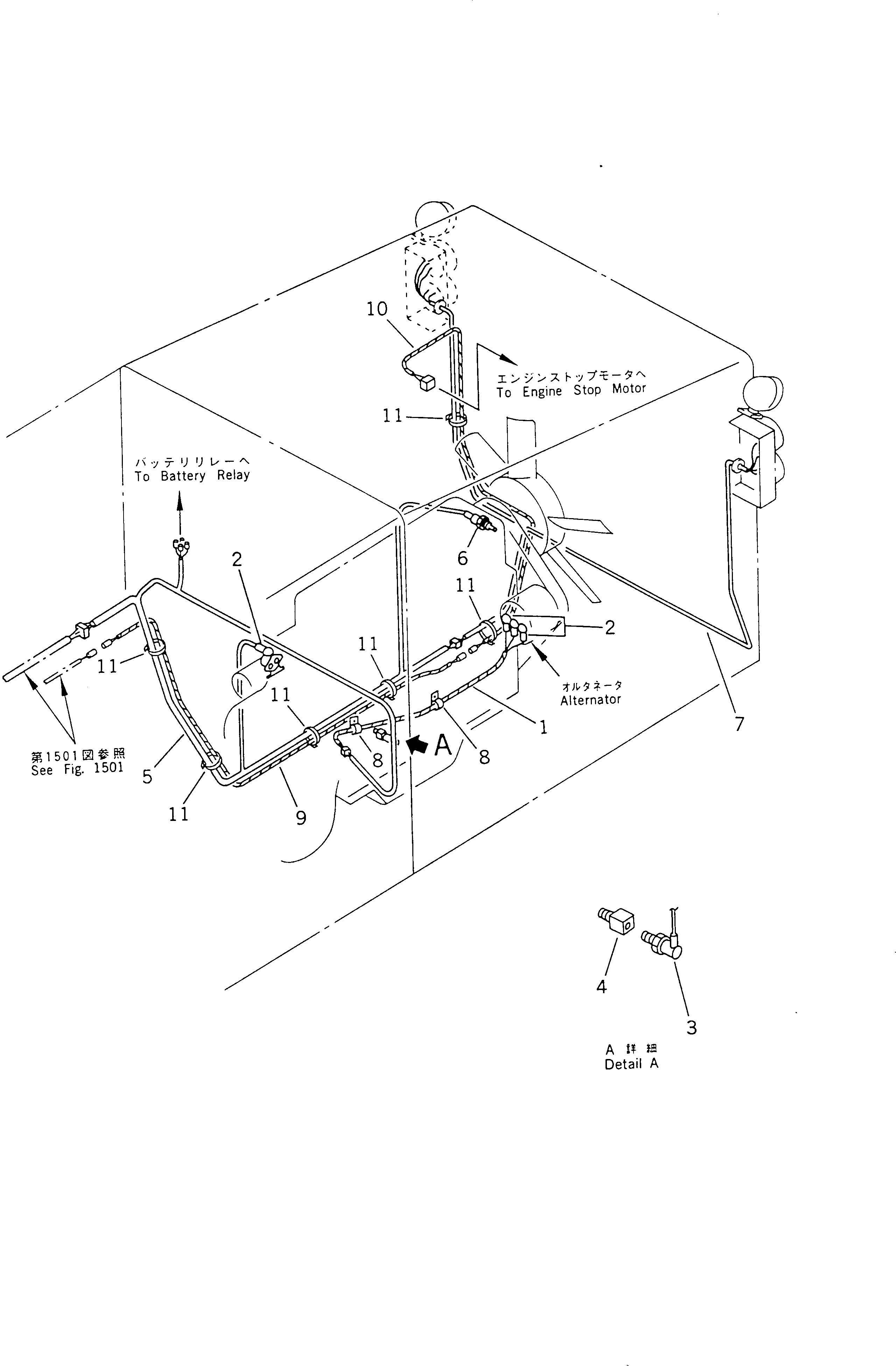 Graders Komatsu / GD510R-1 S/N 15001-UP(gd510r-r) / ELECTRICAL SYSTEM (REAR)(030170 : 1507)