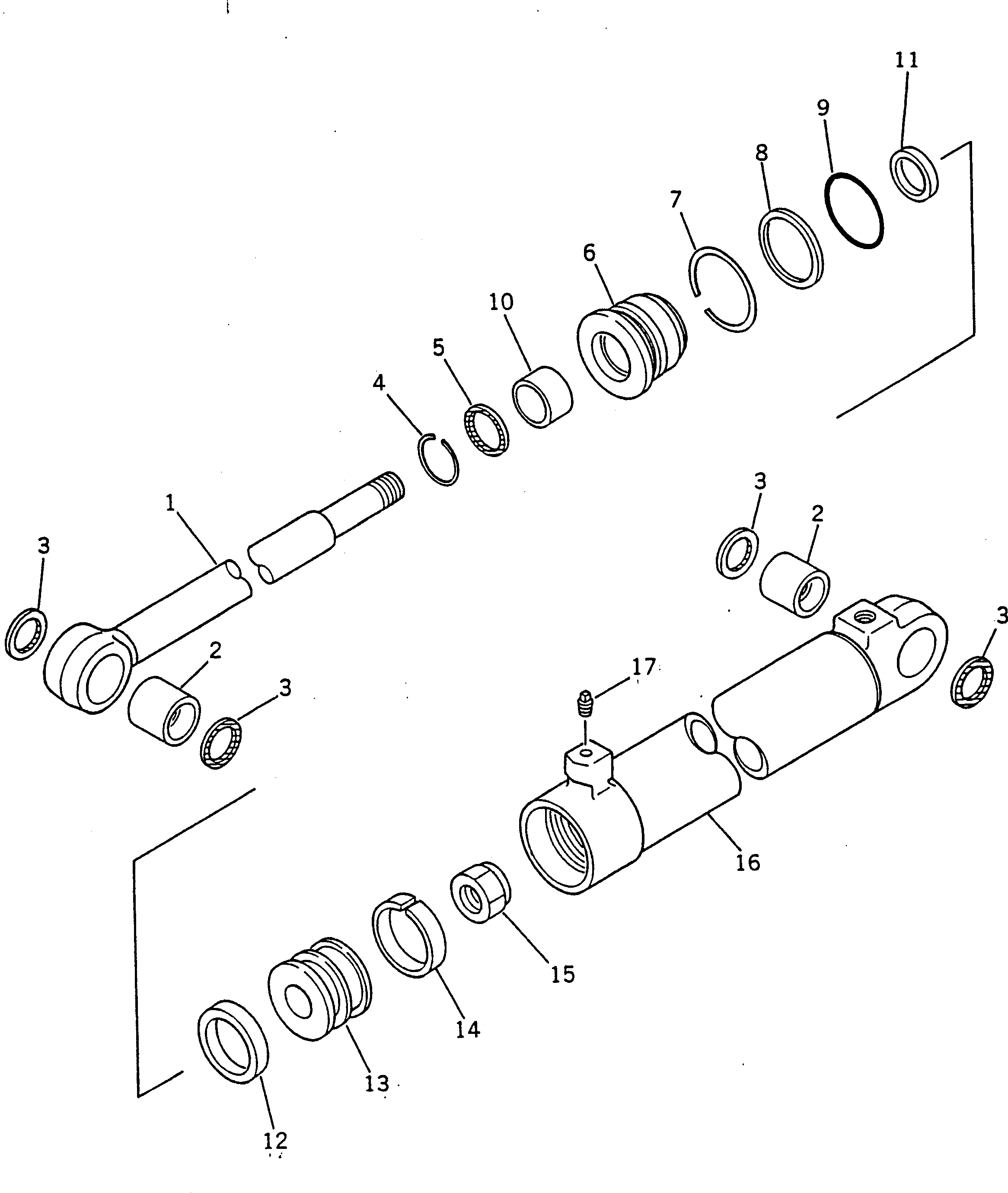 Graders Komatsu / GD600R-3 S/N 14001-UP(gd600r0c) / STEERING CYLINDER(120090 : 421)