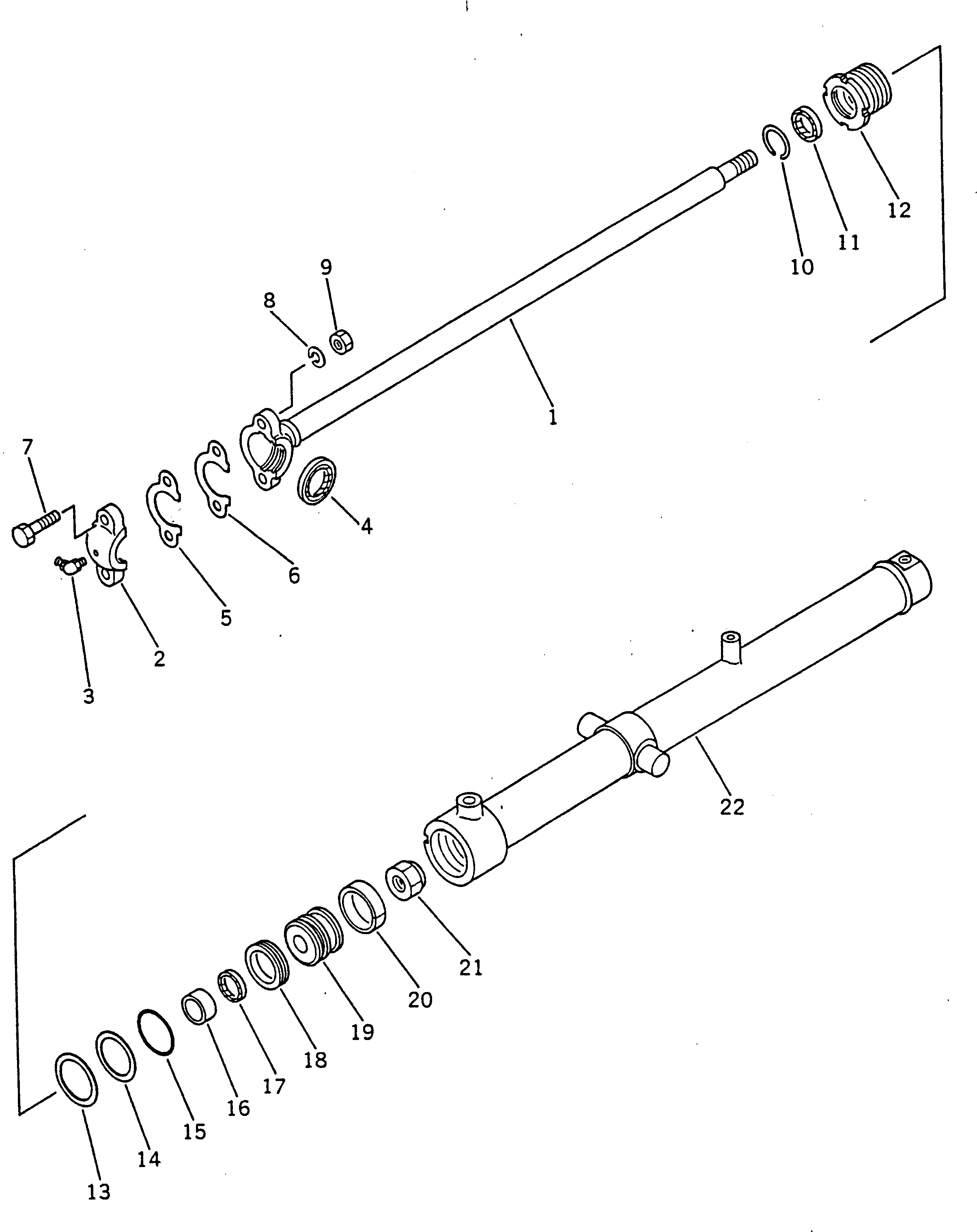 Graders Komatsu / GD600R-3 S/N 14001-UP(gd600r0c) / BLADE LIFT CYLINDER(180120 : 631)