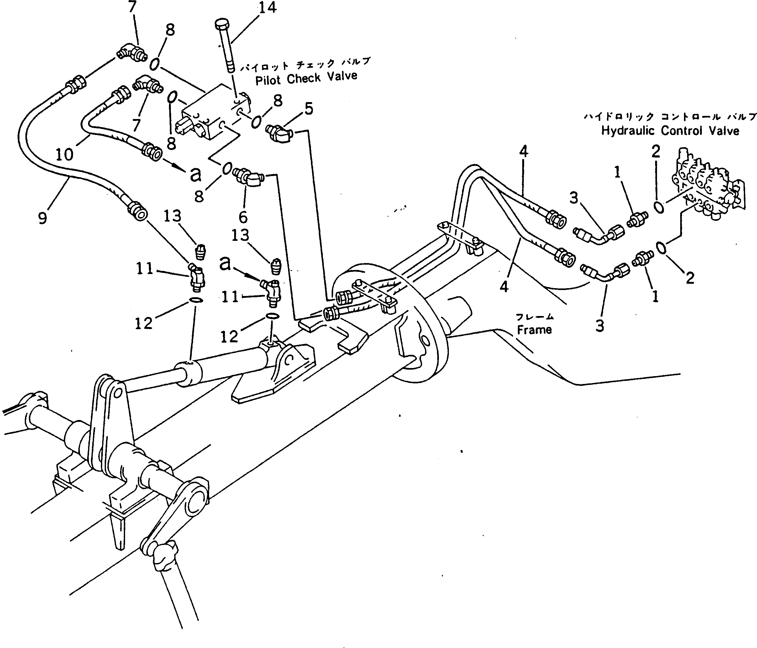 Graders Komatsu / GD600R-3 S/N 14001-UP(gd600r0c) / SCARIFIER PIPING(180240 : 655)