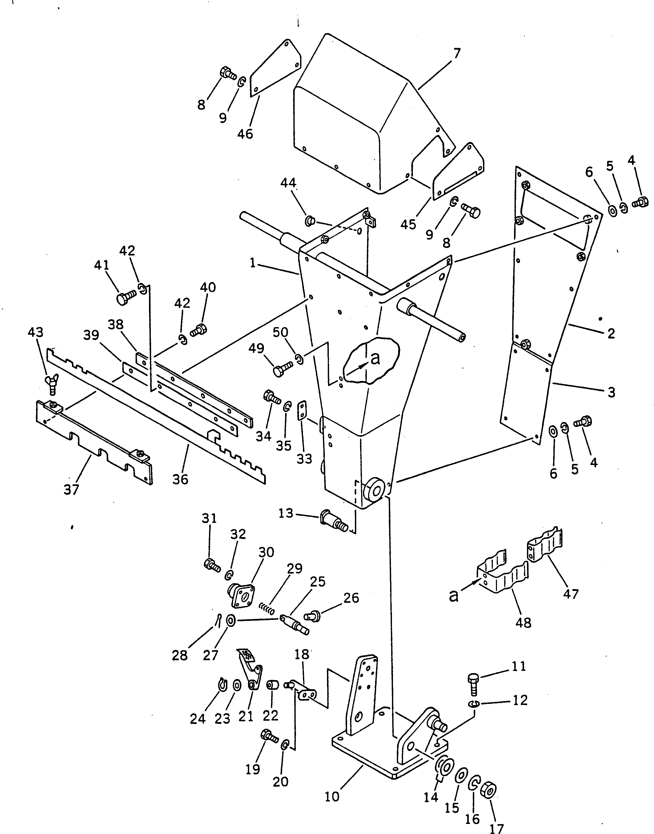 Graders Komatsu / GD600R-3 S/N 14001-UP(gd600r0c) / CONSOL BOX(180260 : 661)