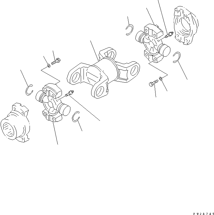 Graders Komatsu / GD675-3 S/N 50001-UP (For North America)(gd675-3c) / DRIVE SHAFT(150010 : F4200-01A0)