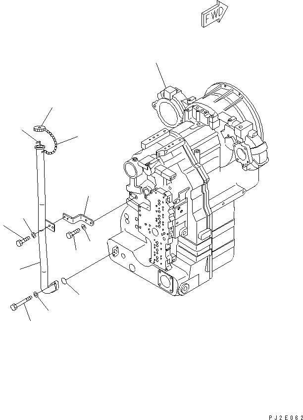 Graders Komatsu / GD675-3 S/N 50001-UP (For North America)(gd675-3c) / TRANSMISSION AND OIL FILLER(#.-51009)(150030 : F4320-01A0A)
