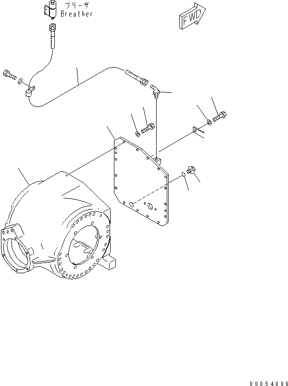 Graders Komatsu / GD675-3 S/N 50001-UP (For North America)(gd675-3c) / REAR AXLE (FINAL DRIVE) (CENTER CASE) (NO SPIN DIFFERENTIAL)(#50001-51000)(150080 : F4500-01A0)