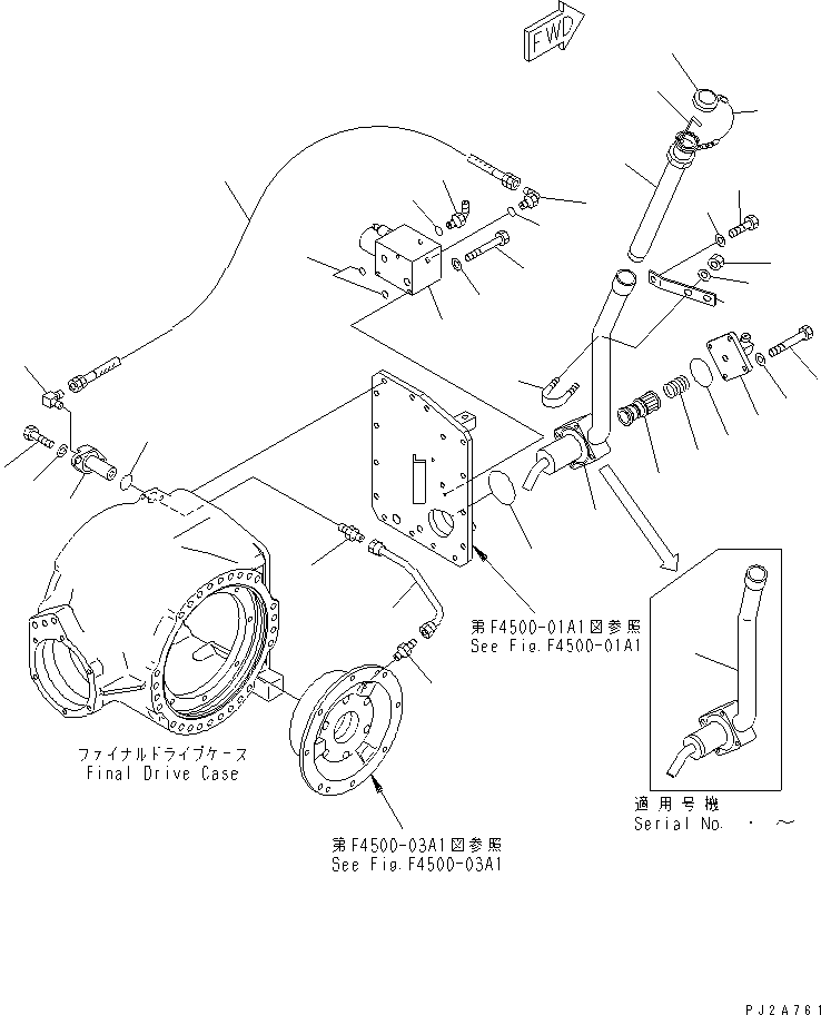 Graders Komatsu / GD675-3 S/N 50001-UP (For North America)(gd675-3c) / REAR AXLE (FINAL DRIVE) (FILLER TUBE) (DIFFERENTIAL LOCK TYPE)(#50001-51000)(150200 : F4500-06A1)