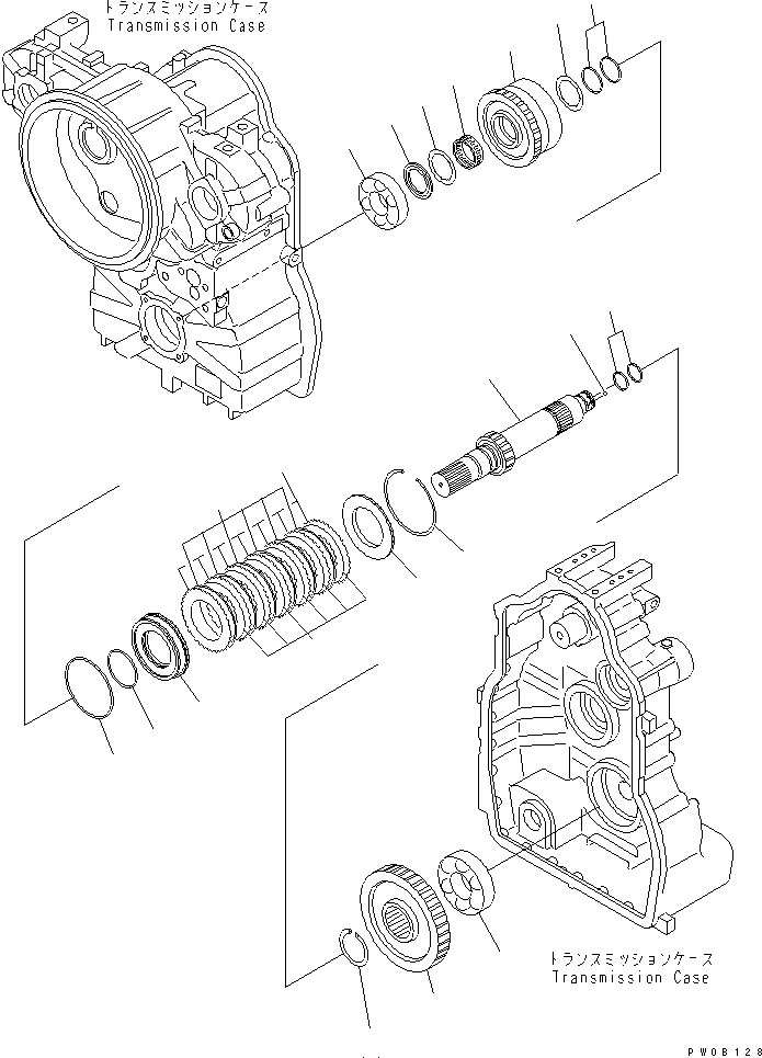 Graders Komatsu / GD675-3 S/N 50001-UP (For North America)(gd675-3c) / TRANSMISSION (4TH CLUTCH)(150520 : F5350-55A0)