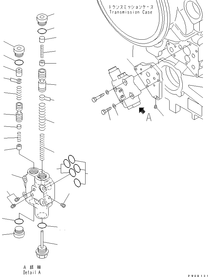 Graders Komatsu / GD675-3 S/N 50001-UP (For North America)(gd675-3c) / CONTROL VALVE (MAIN RELIEF VALVE)(150550 : F5350-58A0)