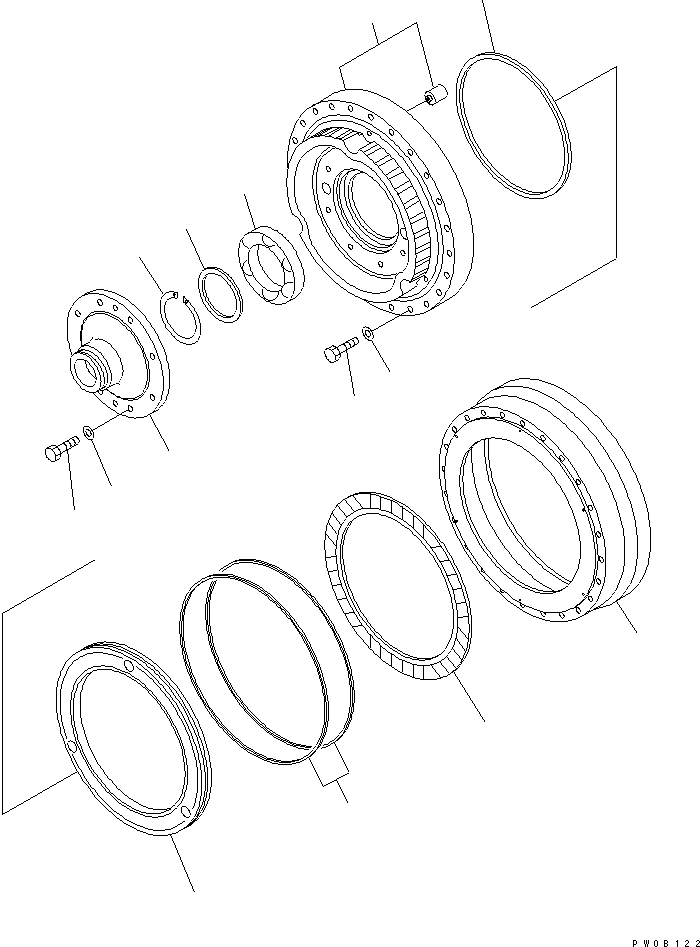 Graders Komatsu / GD675-3 S/N 50001-UP (For North America)(gd675-3c) / TORQUE CONVERTER (DRIVE CASE)(150660 : F5350-69A0)
